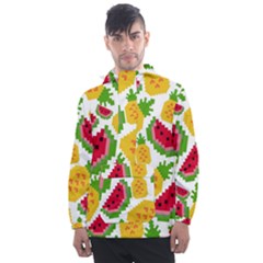 Watermelon -12 Men s Front Pocket Pullover Windbreaker by nateshop