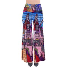 Beauty Stained Glass Castle Building So Vintage Palazzo Pants by Cowasu