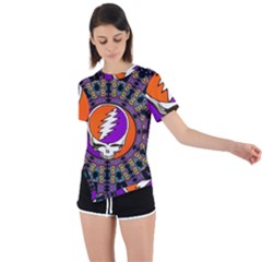 Gratefuldead Grateful Dead Pattern Asymmetrical Short Sleeve Sports T-shirt by Cowasu