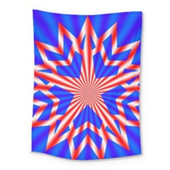 Star-explosion-burst-usa-red Medium Tapestry