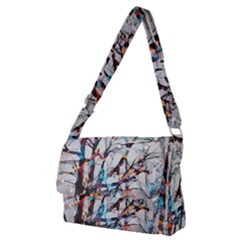 Forest-abstract-artwork-colorful Full Print Messenger Bag (m) by Bedest