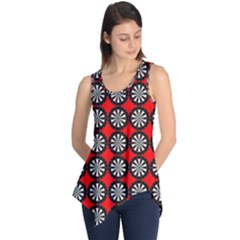 Darts-dart-board-board-target-game Sleeveless Tunic by Bedest