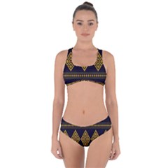 Abstract-batik Klasikjpg Criss Cross Bikini Set