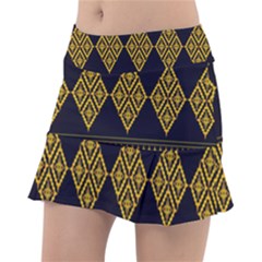 Abstract-batik Klasikjpg Classic Tennis Skirt