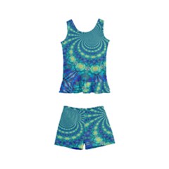 Fractal Kids  Boyleg Swimsuit