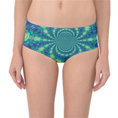 Fractal Mid-waist Bikini Bottoms by nateshop