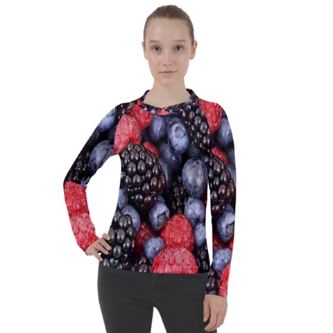 Berries-01 Women s Pique Long Sleeve T-shirt by nateshop