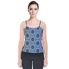 Pattern-patterns-seamless-design Velvet Spaghetti Strap Top