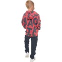 Letters Alphabet Typography Texture Kids  Hooded Pullover View2