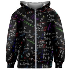 Mathematics  Physics Maths Math Pattern Kids  Zipper Hoodie Without Drawstring by pakminggu