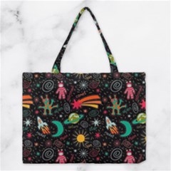 Space Seamless Pattern Medium Tote Bag