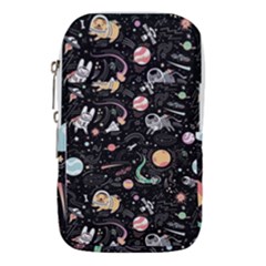 Cat And Dog Space Pattern Waist Pouch (small) by pakminggu