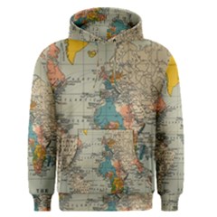 Vintage World Map Men s Core Hoodie by Cowasu