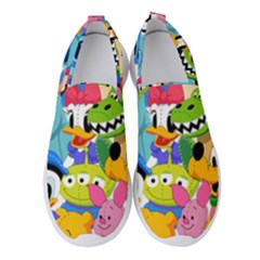 Illustration Cartoon Character Animal Cute Women s Slip On Sneakers by Cowasu