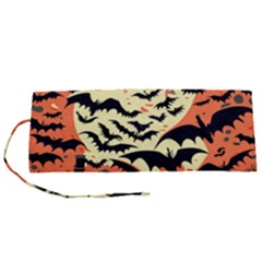 Bat Pattern Roll Up Canvas Pencil Holder (s) by Valentinaart