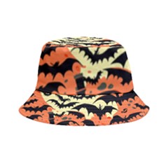 Bat Pattern Inside Out Bucket Hat by Valentinaart