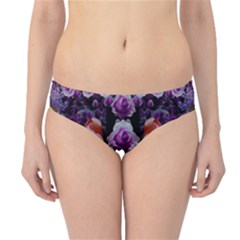 Night So Peaceful In The World Of Roses Hipster Bikini Bottoms by pepitasart