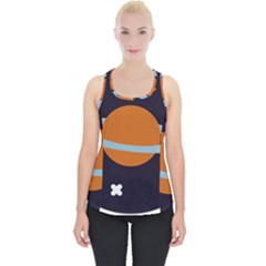 Planet-orbit-universe-star-galaxy Piece Up Tank Top by Cowasu