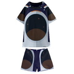 Astronaut-space-astronomy-universe Kids  Swim T-shirt And Shorts Set by Cowasu