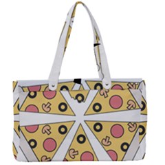 Pizza-slice-food-italian Canvas Work Bag by Sarkoni