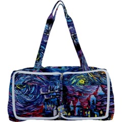 Castle Starry Night Print Van Gogh Parody Multi Function Bag