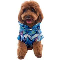 Mount Fuji Art Starry Night Van Gogh Dog Coat by Sarkoni