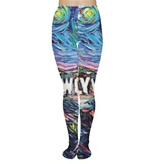 Hollywood Art Starry Night Van Gogh Tights by Sarkoni