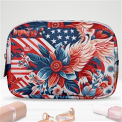 America Pattern Make Up Pouch (small) by Valentinaart