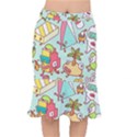 Summer Up Cute Doodle Short Mermaid Skirt View1