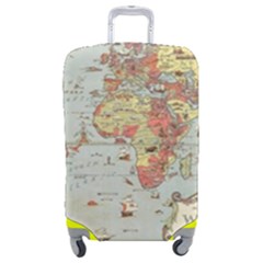 Vintage Old Antique World Map Luggage Cover (medium) by Bedest