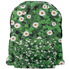 Daisies Clovers Lawn Digital Drawing Background Giant Full Print Backpack