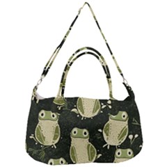 Frog Pattern Removable Strap Handbag by Valentinaart