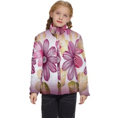 Print-roses Kids  Puffer Bubble Jacket Coat by nateshop