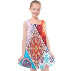 Mandala Pattern, Desenho, Designs, Glitter, Pattern Kids  Cross Back Dress by nateshop