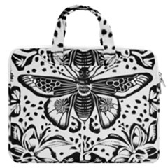 Moth Macbook Pro 16  Double Pocket Laptop Bag  by Valentinaart