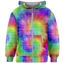 Watercolor-batik Kids  Zipper Hoodie Without Drawstring by nateshop