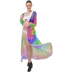 Watercolor-batik Maxi Chiffon Beach Wrap by nateshop