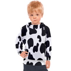 Black And White Cow Print,wallpaper Kids  Hooded Pullover