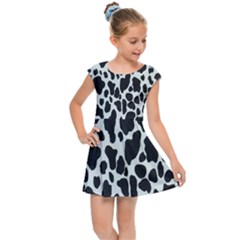 Black And White Cow Print 10 Cow Print, Hd Wallpaper Kids  Cap Sleeve Dress