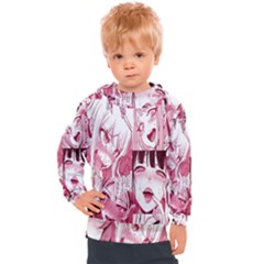 Ahegao Pink, Anime, Girl, Girlface, Girls, Pattern, White, Hd Kids  Hooded Pullover by nateshop