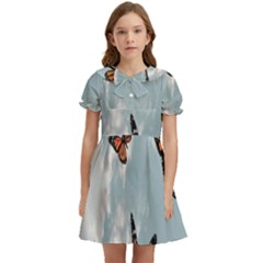 Aesthetic Butterfly , Butterflies, Nature, Kids  Bow Tie Puff Sleeve Dress