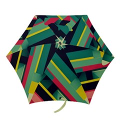 Abstract Geometric Design Pattern Mini Folding Umbrellas by Bedest