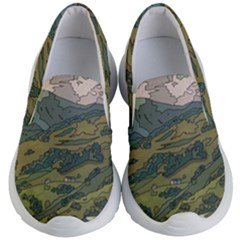 Anime Scenery Drawing Sky Landscape Cloud Cartoon Kids Lightweight Slip Ons by Sarkoni