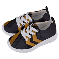 Black Gold Background, Golden Lines Background, Black Kids  Lightweight Sports Shoes