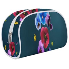 Falling Flowers, Art, Coffee Cup, Colorful, Creative, Cup Make Up Case (medium)