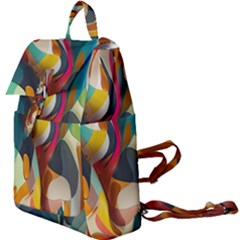 Pattern Calorful Buckle Everyday Backpack by nateshop