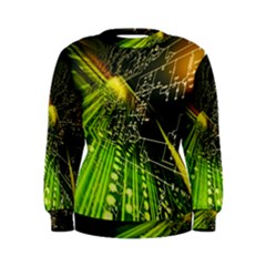 Machine Technology Circuit Electronic Computer Technics Detail Psychedelic Abstract Pattern Women s Sweatshirt