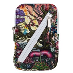 Psychedelic Funky Trippy Belt Pouch Bag (small) by Sarkoni