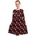 Oriental Dragon Motif Pattern Kids  Midi Sailor Dress View1