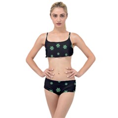 I Love Guitars In Pop Arts Blooming Style Layered Top Bikini Set by pepitasart